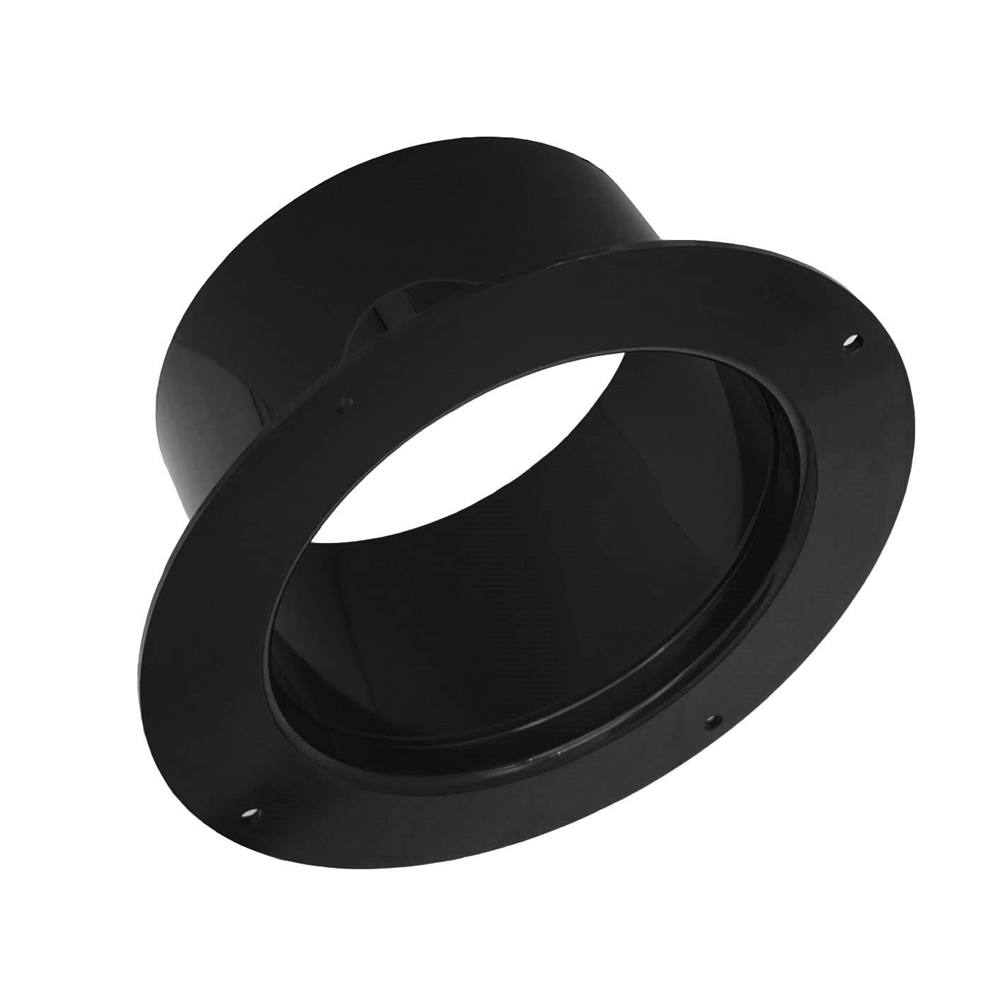 Conector de tubo redondo de PVC, 110 mm, color negro, para tubo de ventilación, color negro, 110 mm
