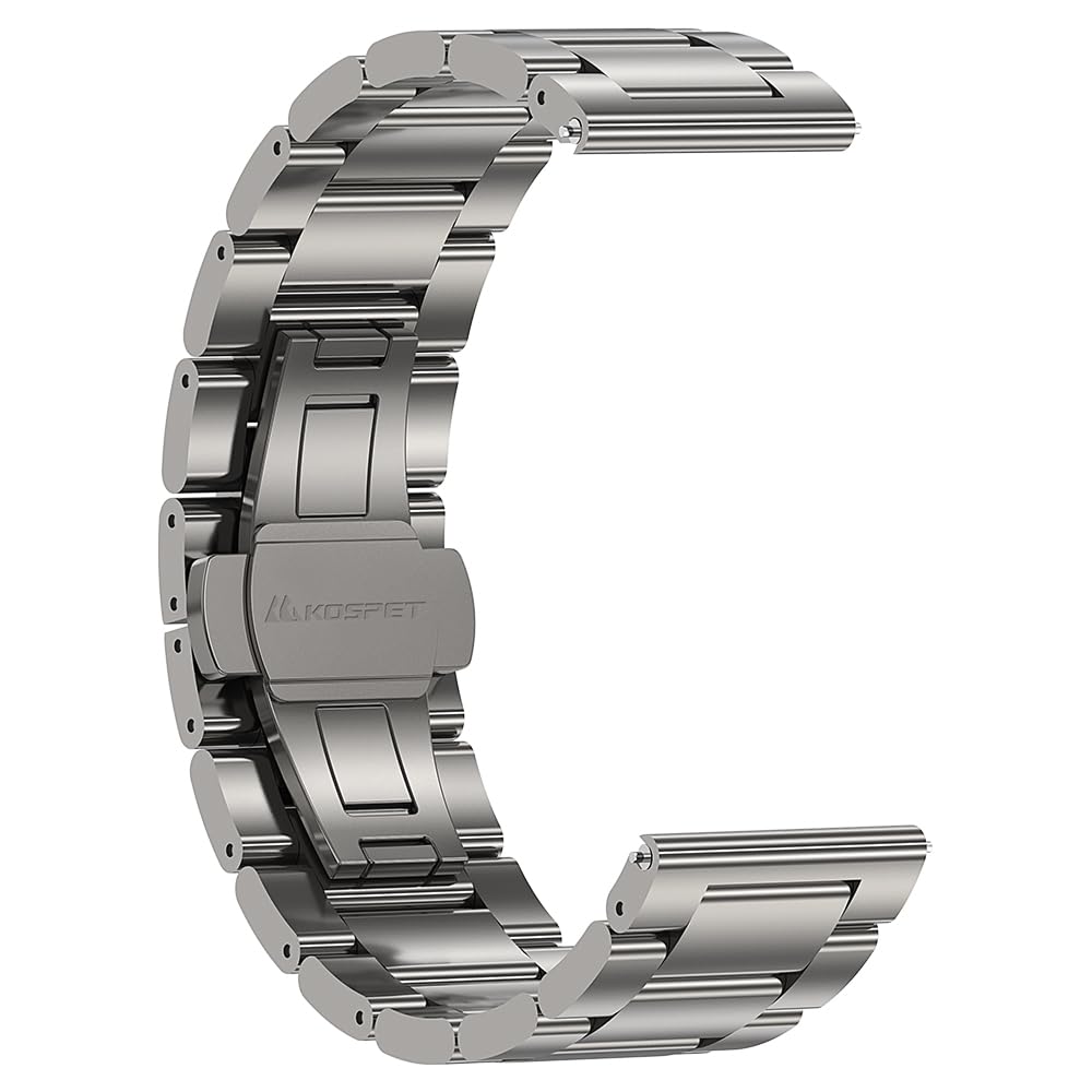 KOSPET Tank T4 Montre Connectée avec Bracelet en Silicone et en Acier Inoxydable