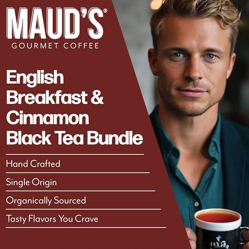 Image of Maud's Organic Cinnamon & English Breakfast Black Tea Pods, 46ct