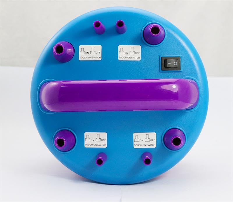 Elektryczna pompka do balonów - przenośna pompka do balonów z podwójną dyszą 600 W, pompka do balonów do szybkiego łatwego napełniania balonów, można napełniać wiele balonów w tym samym czasie