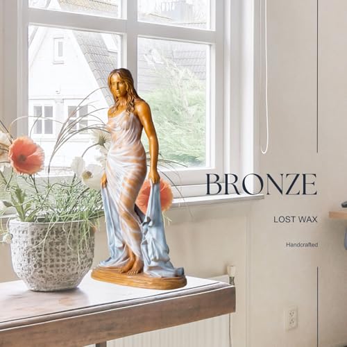 Estatua de Mujer en Bronce 60 cm Elegante y Pesada miniatura 3
