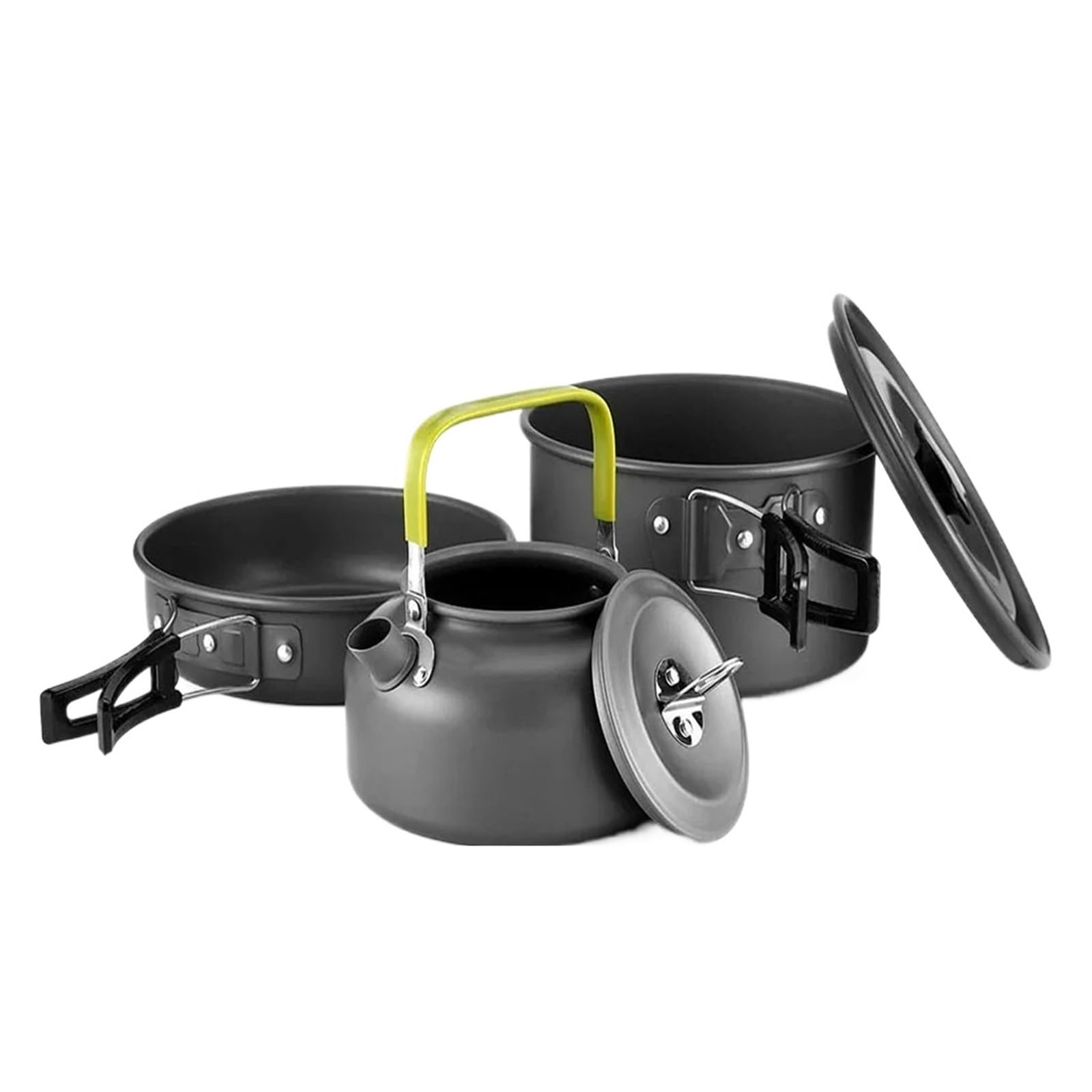Juego de cocina for acampar | Utensilios de cocina completos a juego for la preparación diaria de comidas de acampada y senderismo.(Package-B)
