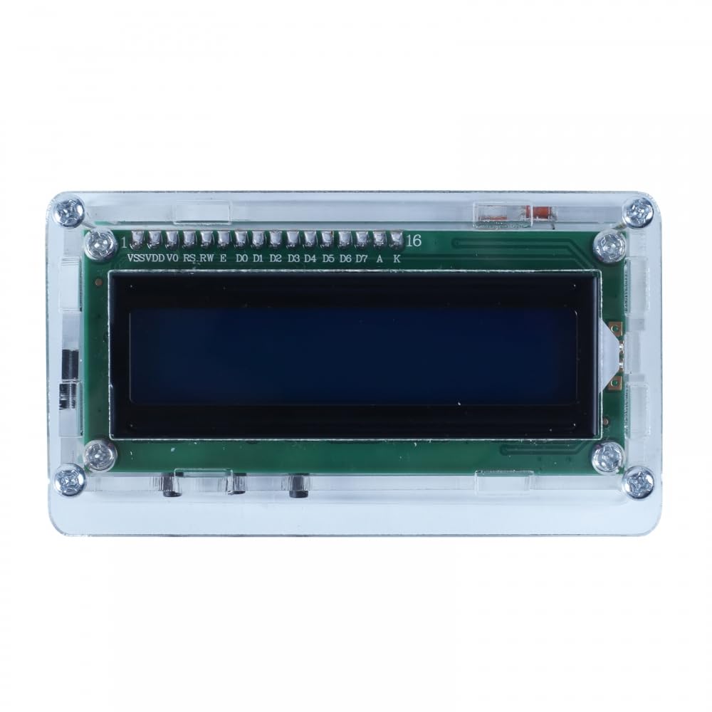 Dongker Light Digital Clock Diy Kit,Lcd1602 Electronic Clock Diy Kit 12H/24H Date Time Temperature Alarm Clocks Voice Control Brightness Soldering Components For Vocational Electronics Enthusiasts