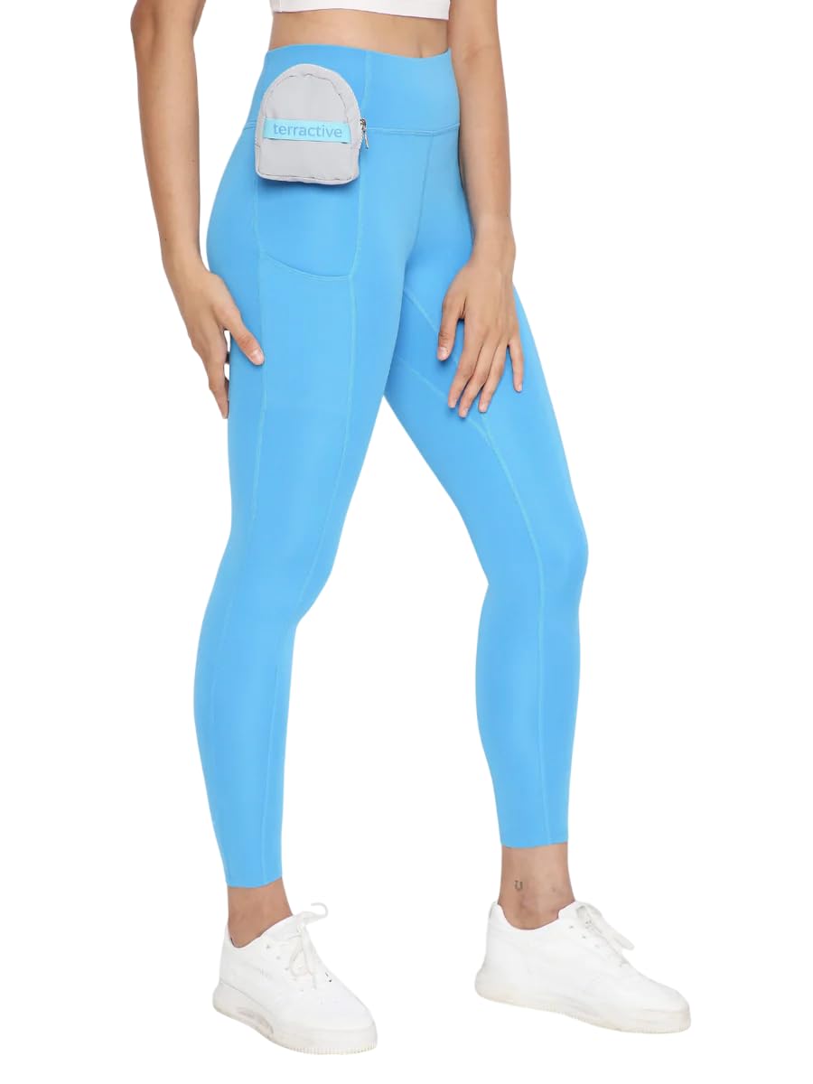 terractive Women’s High Waist Leggings – 85% Polyester 15% Spandex Stretch Tummy-Tuck Leggings with Side Pocket and Terra-Mini Bag – Camel-Toe Free Fit for Daily Comfort, Fitness, and Activewear-picture-28