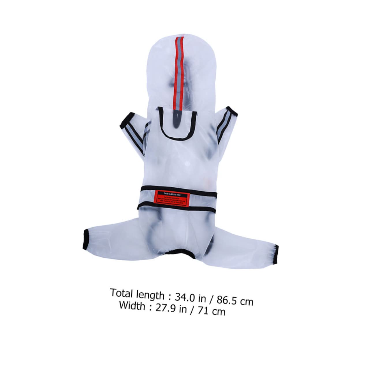 Happyyami Rain Coat Dog Lightweight Dog Rain Jacket Waterproof Poncho for Outdoor