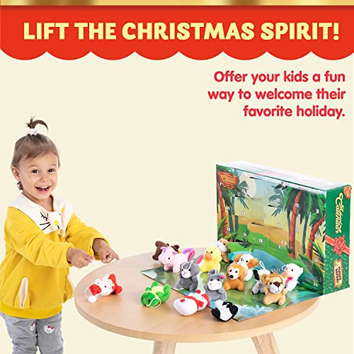JOYIN 2025 Christmas Advent Calendar with Mini Animal Plush, 24 Days Countdown Advent Calendar with 24 Stuffed Animals, Kids Girls Party Favor, Xmas Gift Classroom Prizes, Christmas Party Favor Gifts – Image 6