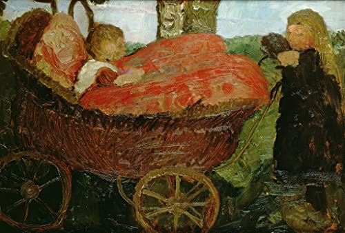 Affiche d'art mural vintage pour décoration chambre enfant, style Paula Modersohn Becker