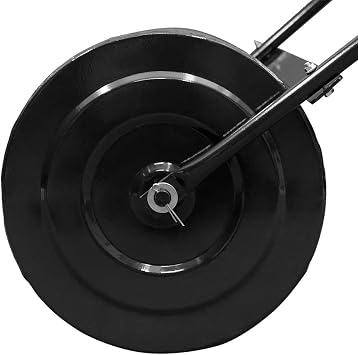 Vasitelan Lawn Roller, 10 Gallons Water and Sand Filled Garden Drum Roller with U Shaped Handle Tow beind Sod Roller for Planting, Seeding