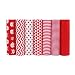 ShuanShuo Coffer Series Cotton Fabric Quilting Patchwork Fabric Fat Quarter Bundles Fabric for Sewing DIY Crafts Handmade Bags 15"X19" 7pcs/lot (Red)