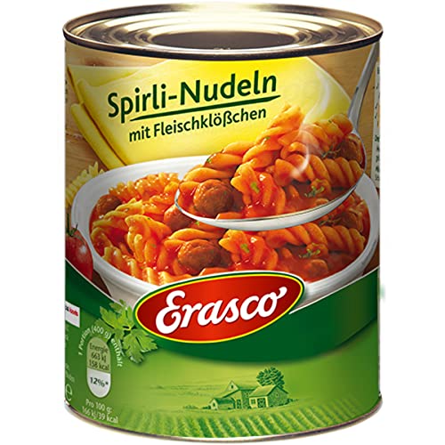 Erasco Spirli Nudeln mit Fleischklößchen in Tomatensauce 800g 3er Pack – Bild 3