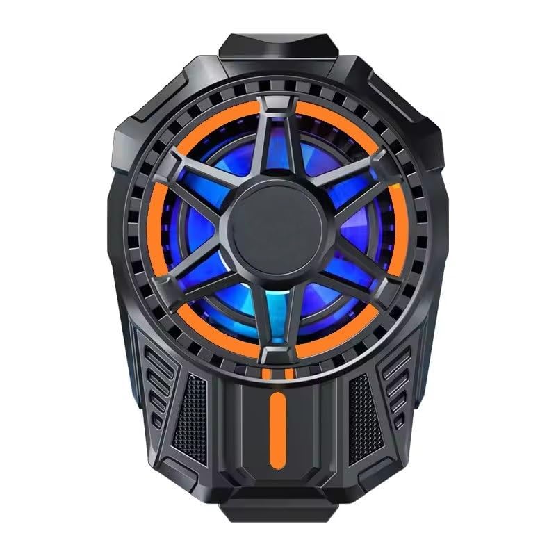 Image of BKN SL01 Mobile Phone Semiconductor Radiator Blue LED Portable Gaming Cooler for Game Mobile /Video Streaming with Blue Light | Compatible with All iPhones /Android Smartphones