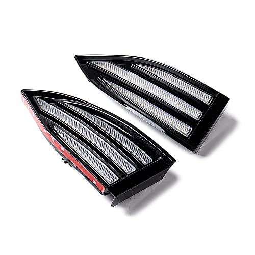 Astra Depot Pair Front Lower Bumper DRL Fog Driving Lamp Daytime Running Light Sequential Turn Signal Light Kit Compatible with 2022-2023 2024 Mazda CX-5 CX5