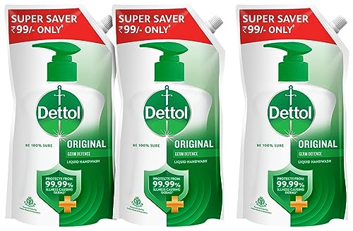 Image of Dettol Liquid Handwash Refill - 675ml (Pack of 2) | Germ Defence Formula | 10x Better Germ Protection & Dettol Liquid Handwash Refill - 675ml | Germ Defence Formula | 10x Better Germ Protection