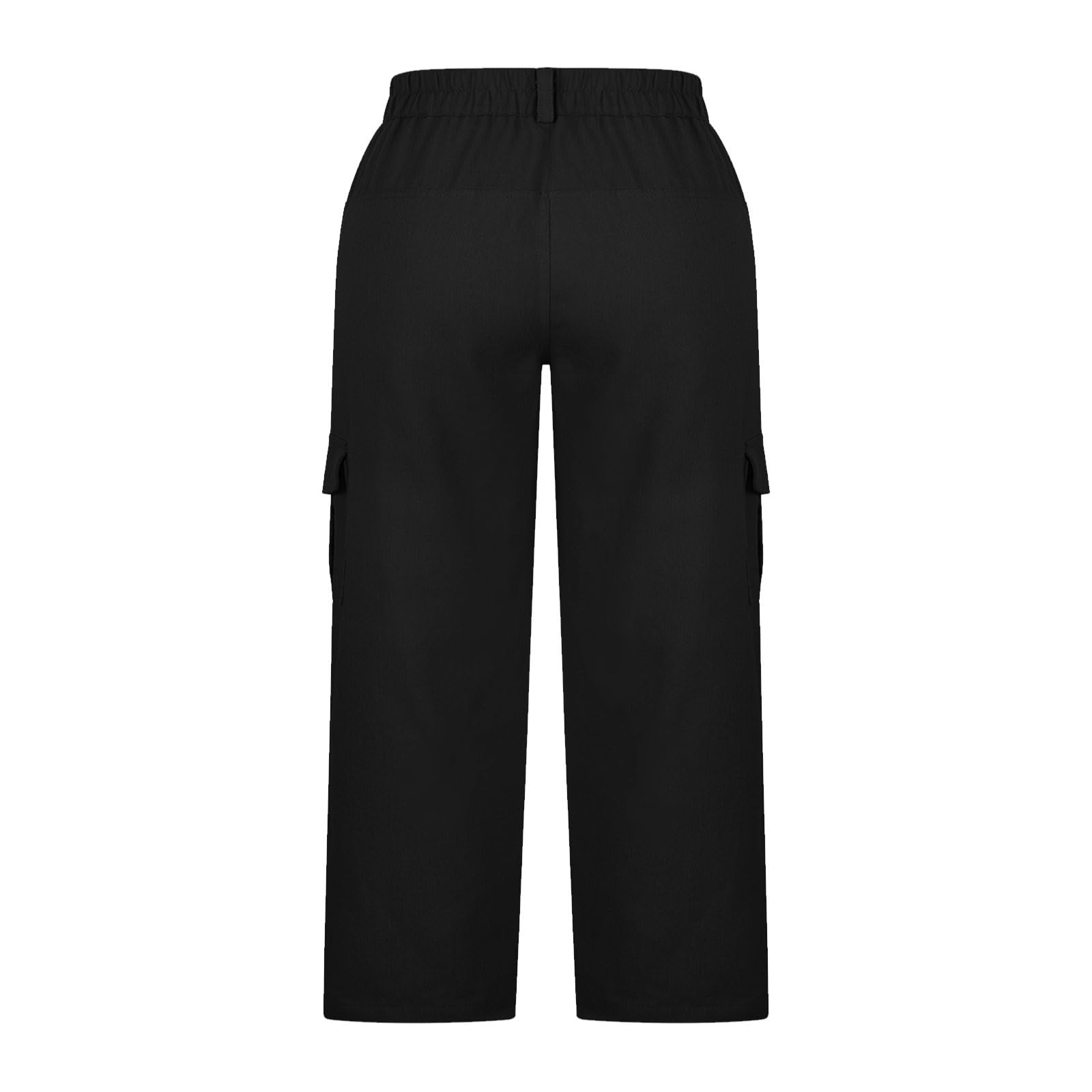 Pantalones Cargo Mujer Capri Pantalón 3/4 Largo Ligero Verano Outdoor Pantalones de Senderismo Transpirable con Bolsillo Cremallera Shorts Cargo de Verano Ligeros Deportes