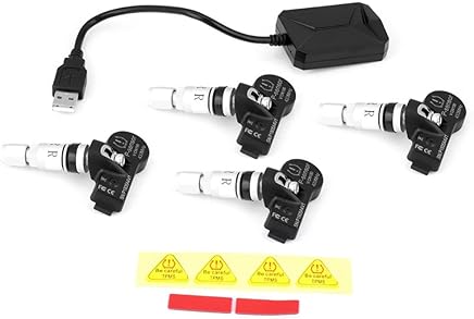 Kit de receptor TPMS, Sensores TPMS USB para coche, Reemplazo del monitor de presi?n de neum?ticos para la pantalla de navegaci?n del autom?vil Android Kit de receptor TPMS, Sensores TPMS USB para coche, Reemplazo del monitor de presi?n de neum?ticos para la pantalla de navegaci?n del autom?vil Android