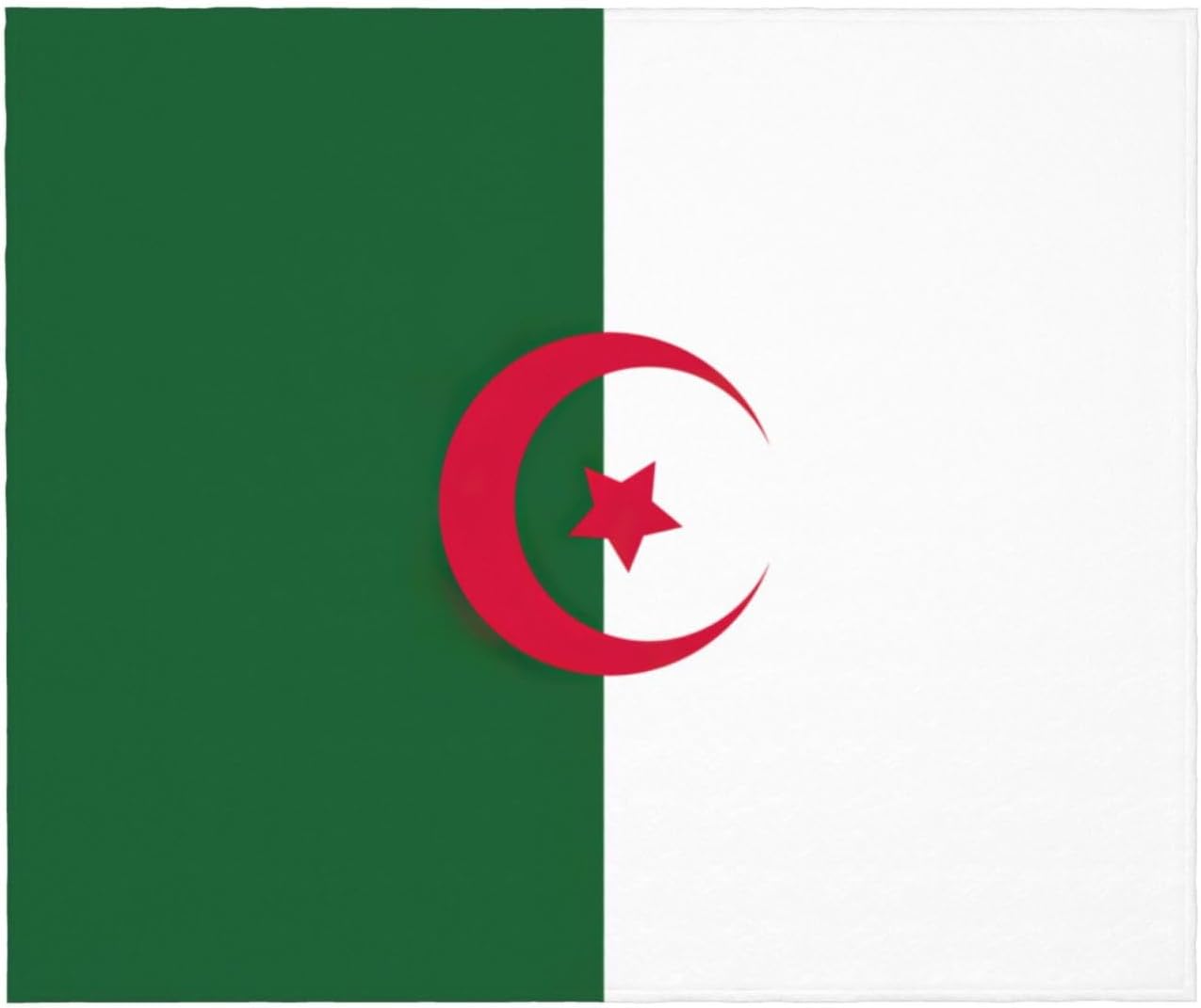 Flag of Algeria Print Cozy Soft Blankets Warm 50x60 in Lightweight Blanket for Camping Travel