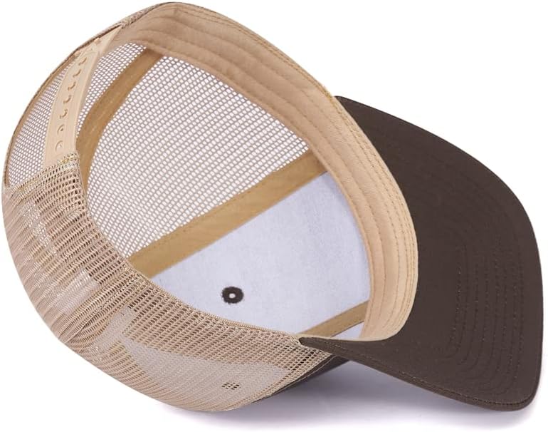 Custom 112 Hat for Men Western Farm Animal Cow Cattle Angus Bull Embroidery Farm Name&Text Polyester Snaps Mesh Baseball Cap Brown - Image 7