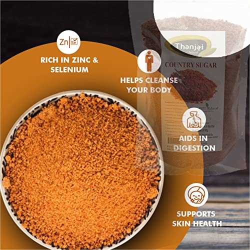 Image of Thanjai Natural 5kg Sugarcane Jaggery Powder /Country Brown Sugar /Naatu Sakkarai / - Organically Processed 100% Natural