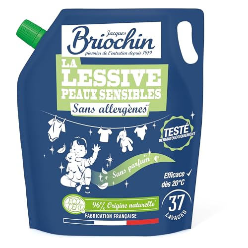 JACQUES BRIOCHIN - Recharge lessive spécial peaux sensibles - Sans allergènes - Testé...
