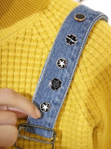 Image of ARLICORPING 20Pcs Women Shirt Brooch Pearl No Sew Button Pins Instant Jeans Safety Pin