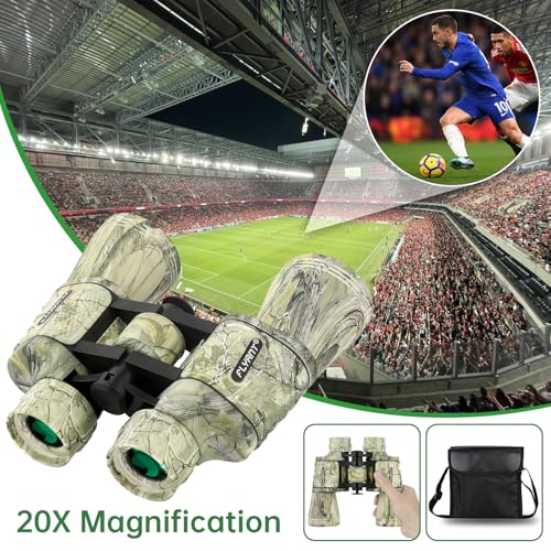 Image of 20x50 High Powered Binoculars for Adults, Waterproof Binoculars with Low Light Vision for Bird Watching Hunting Camping Travel Cruise Hiking Sports Stargazing, Unique Gifts for Men