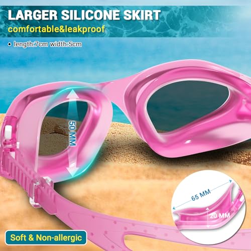 Winline Swimming Goggles Clear Vision Anti Fog Anti UV Anti Leak Waterproof Swim Goggles with Polarized or Non-Polarized Lens for Adult Men Women Teenager - Image 4