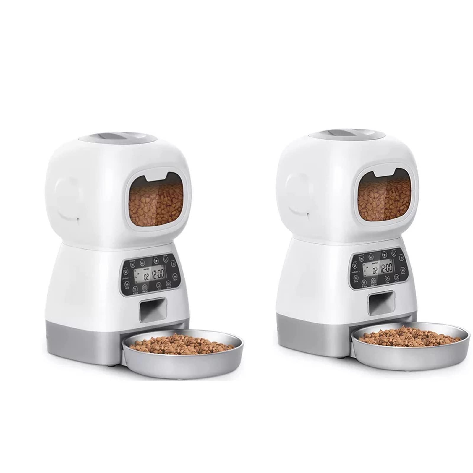 Distributore Automatico di Cibo per Cani E Gatti da 3,5 L con Registratore Vocale Intelligente, Articoli per Animali Domestici