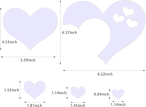 Miniatura 2 de CCINEE 11 calcomanías de pared con forma de corazón, diseño de espejo, arte 3D, adhesivo de pared extraíble para decoración del hogar del día de San