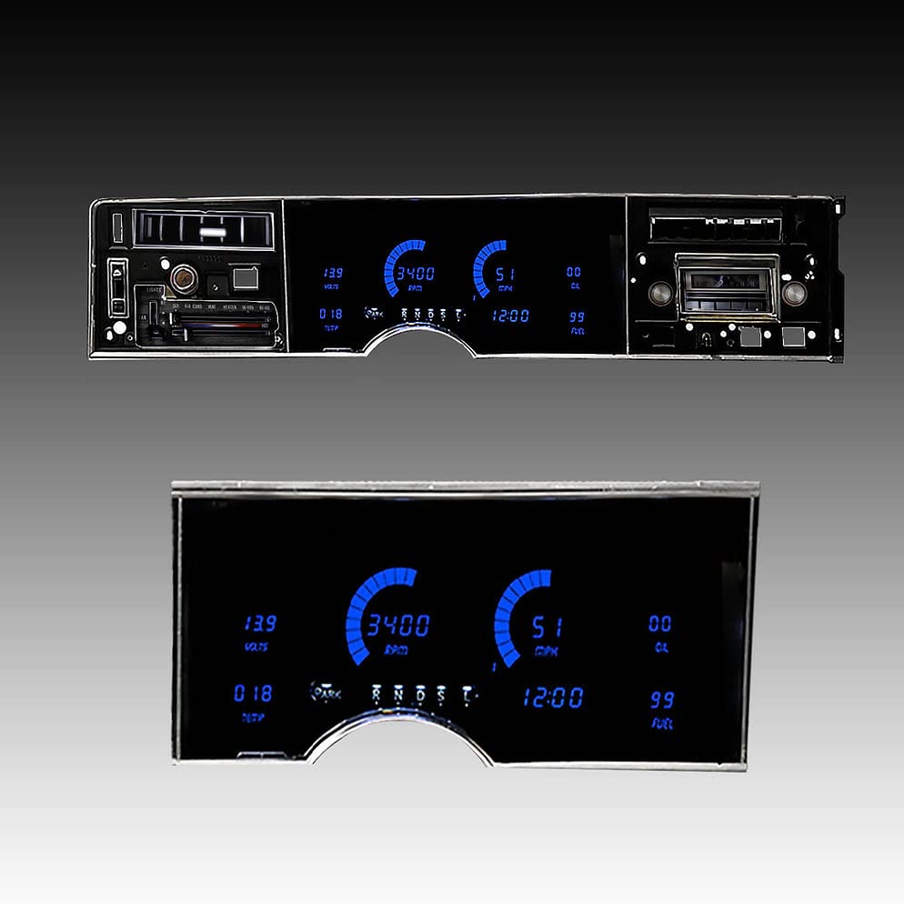 1974-1976 Oldsmobile Delta 88 LED Digital Replacement Gauge Panel - DP1907B