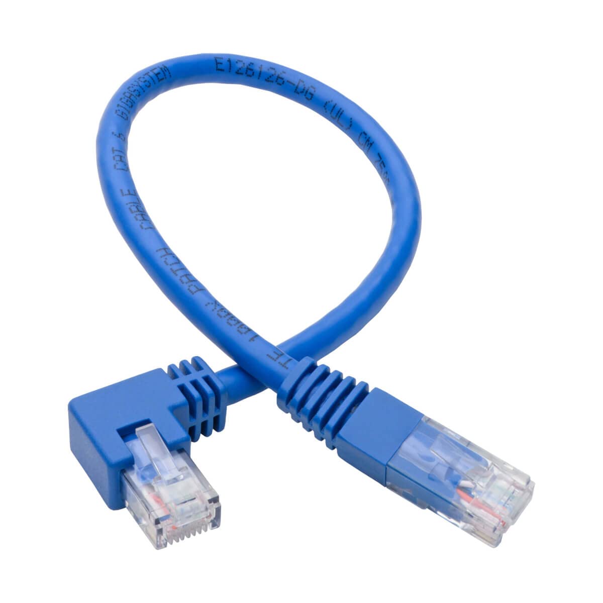 Amazon.com: Tripp Lite Right-Angle Cat6 UTP Patch Cable (RJ45), M