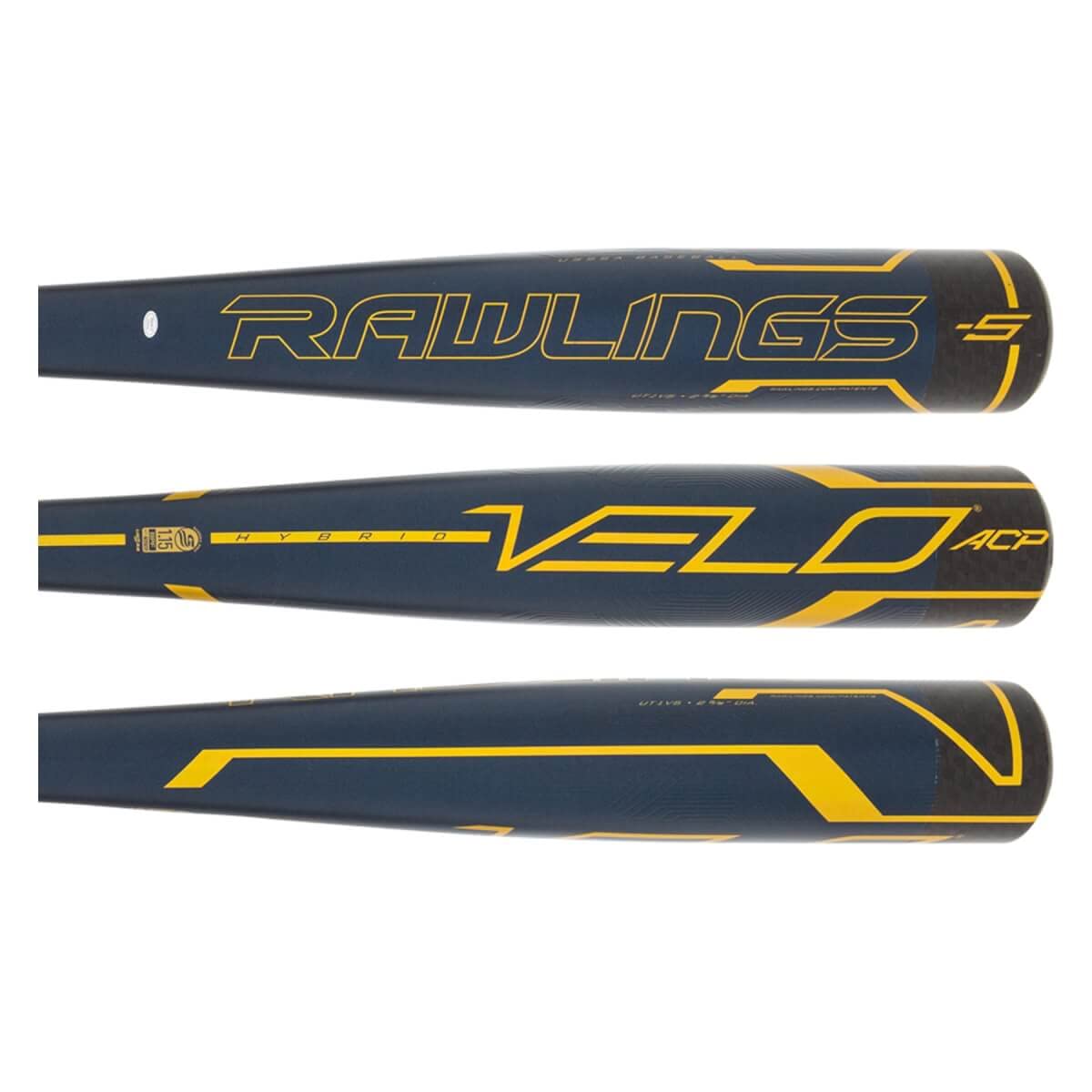 Rawlings Mazza da baseball Velo ACP USSSA 2022 | -10-8 -5 | Ibrida