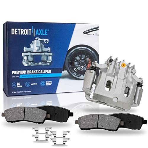Image of Detroit Axle - Rear Brake Kit for 00-05 Ford Excursion, 00-04 F-250 F-350 Super Duty, Disc Brake Caliper Ceramic Brake Pads 2000 2001 2002 2003 2004 Replacement