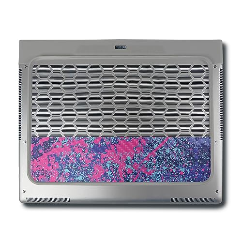 Image of MightySkins Carbon Fiber Skin Compatible with Alienware X16 R1 (2023) Full Wrap Kit - Vibrant Splatter | Protective, Durable Textured Carbon Fiber Finish | Easy to Apply | Made in The USA