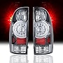 Pair Smoked black LED Tail Light, Aftermarket LED Taillights Lamp Assembly Compatible With 8156004160 8155004160 Toyota Tacoma Tail Lights Brake Lamps Taillight 2005-2015