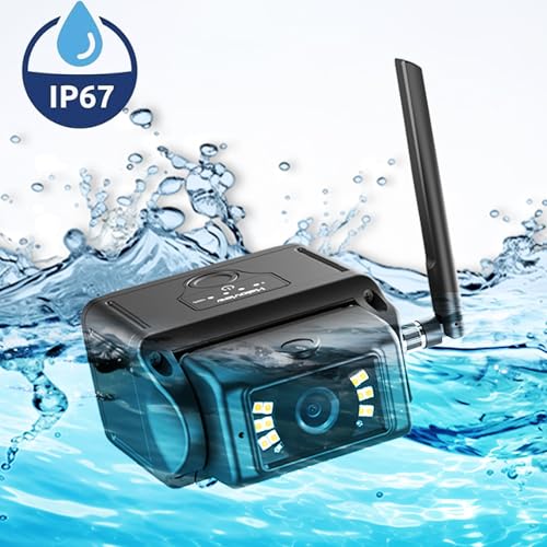 Image of Haloview Byte Tango BT7 Solar Wireless 1080P Solar Powered Backup Camera with Touch Monitor for RV