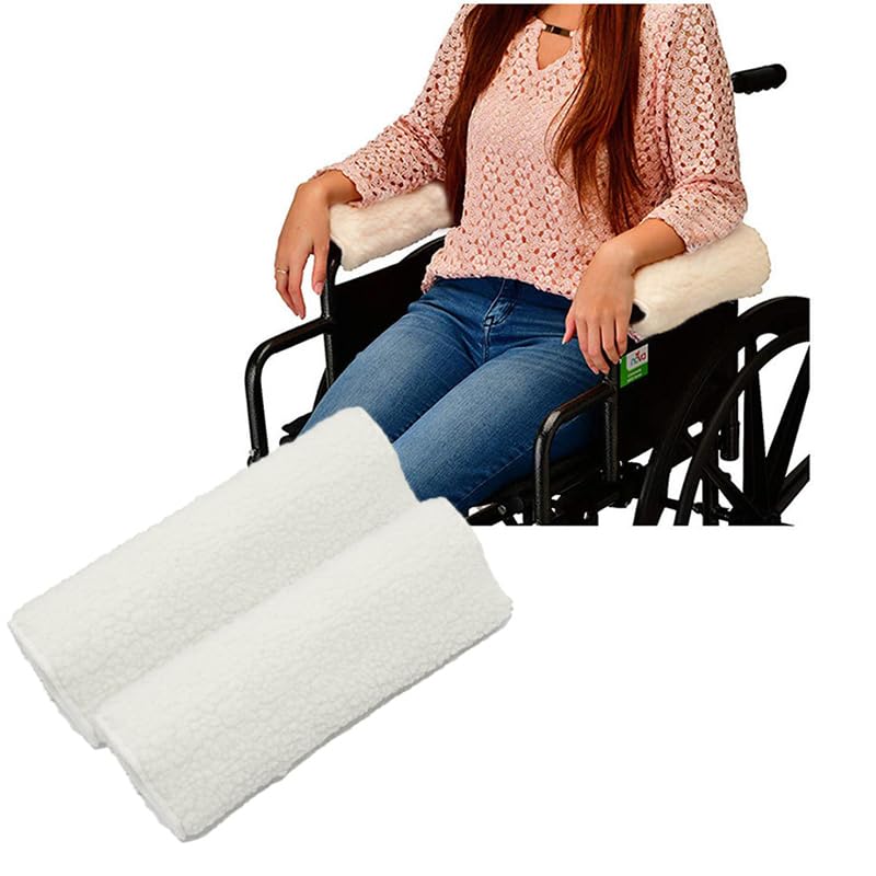 2 Pcs Wheelchair Armrest Covers, Wheelchair Armrest Pads, Armrest Cover Pads for Wheelchairs, Office Chairs, and Armrest Chairs Comfort Padding