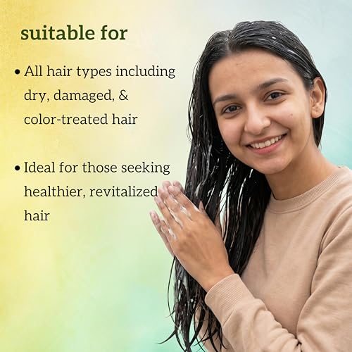 Image of inatur Amla Hair Mask | Ayurvedic Intense Repair for Damaged & Frizzy Hair | With Wheat Protein, Coconut Oil & Vitamin E | Deep Conditioning Treatment for Dry Hair | Sulfate & Sulfate Free | 200g