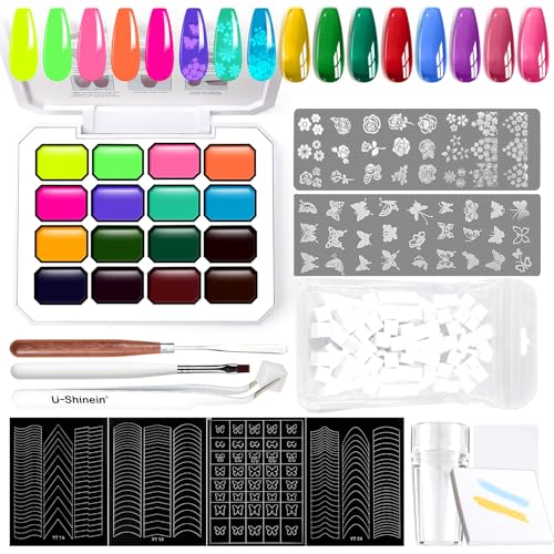 Set de Gel para Uñas Gradient con 16 Colores Neón miniatura 1