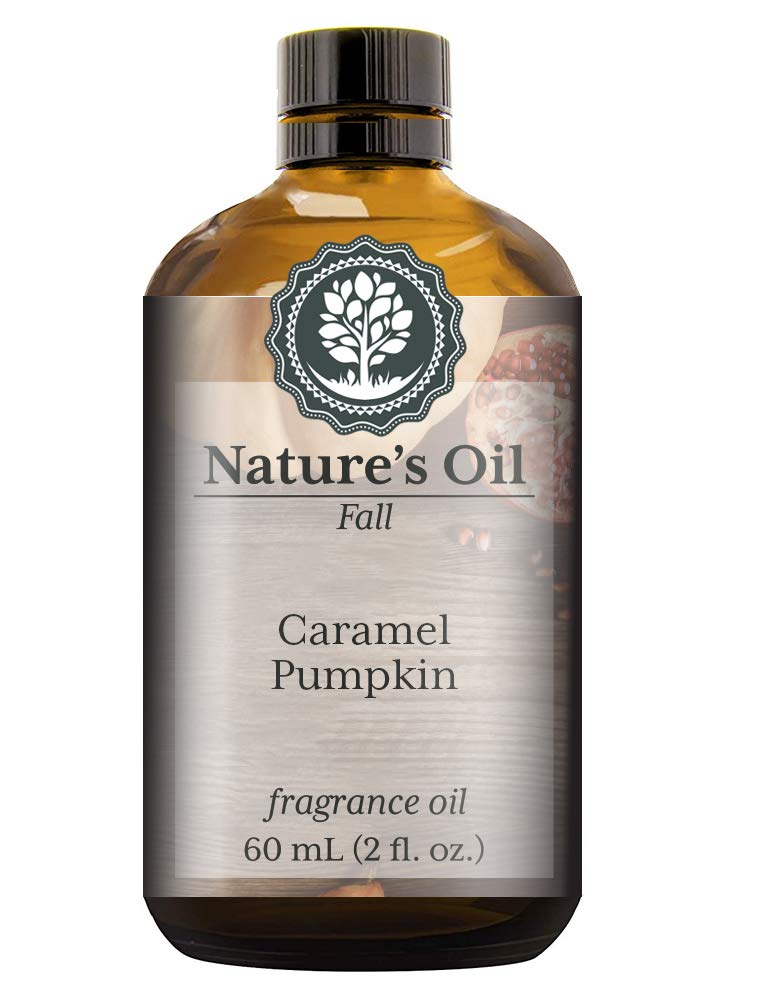 Caramel Pumpkin Fragrance Oil (60ml) for Diffusers, Soap Making, Candles, Lotion, Home Scents, Linen Spray, Bath Bombs, Slime