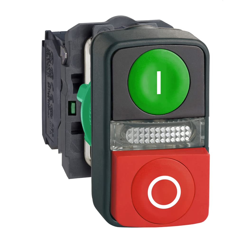 PULS LUM DOBLE VE/RO SAL LED 24V 1NA+1NC