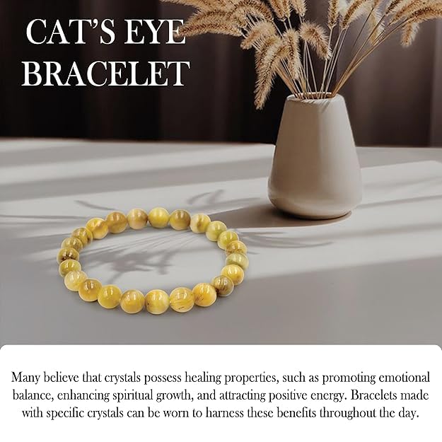 Image of Certified Crystal Bracelet | 8mm Beads | Stretchable Healing Bracelet | Bracelets for Men and Women |