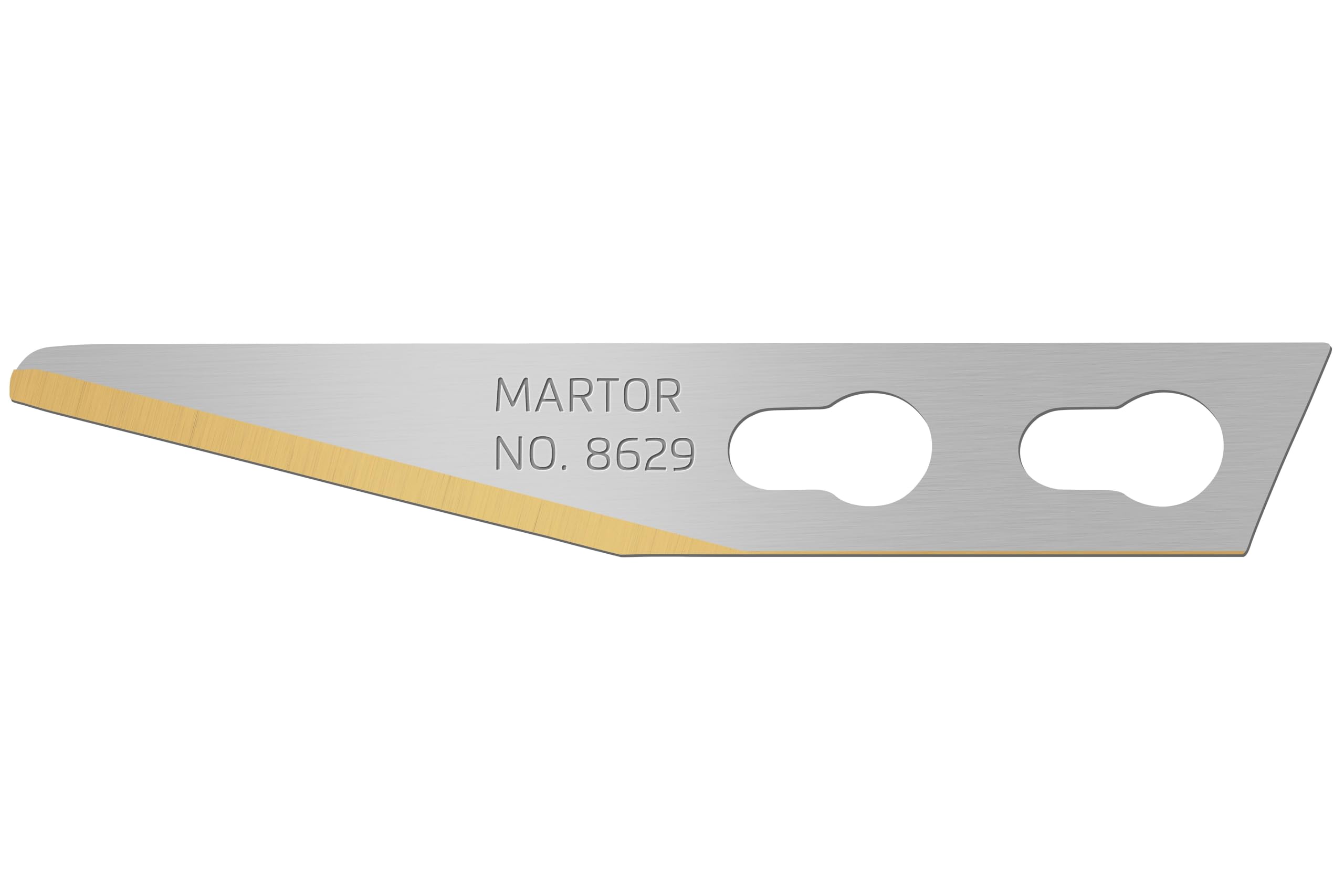 MARTOR 100x Grafikklinge 5,7 mm, TiN-beschichtet, Ersatzklingen | Titanium-Nitrit, verlängerte Lebensdauer, Korrosionsschutz, für GRAFIX 501 & TRIMMEX, No. 8629.65