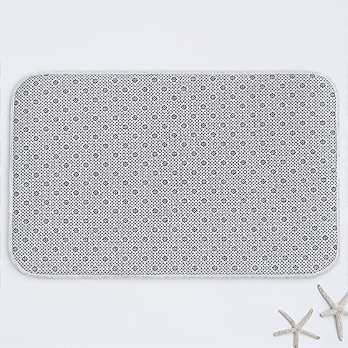 AOLIGL Badematte Die Wolken Schwarz Badematten Set rutschfest Waschbar Badgarnitur 3teilig - WC Deckelbezug U-förmigen… – Bild 7