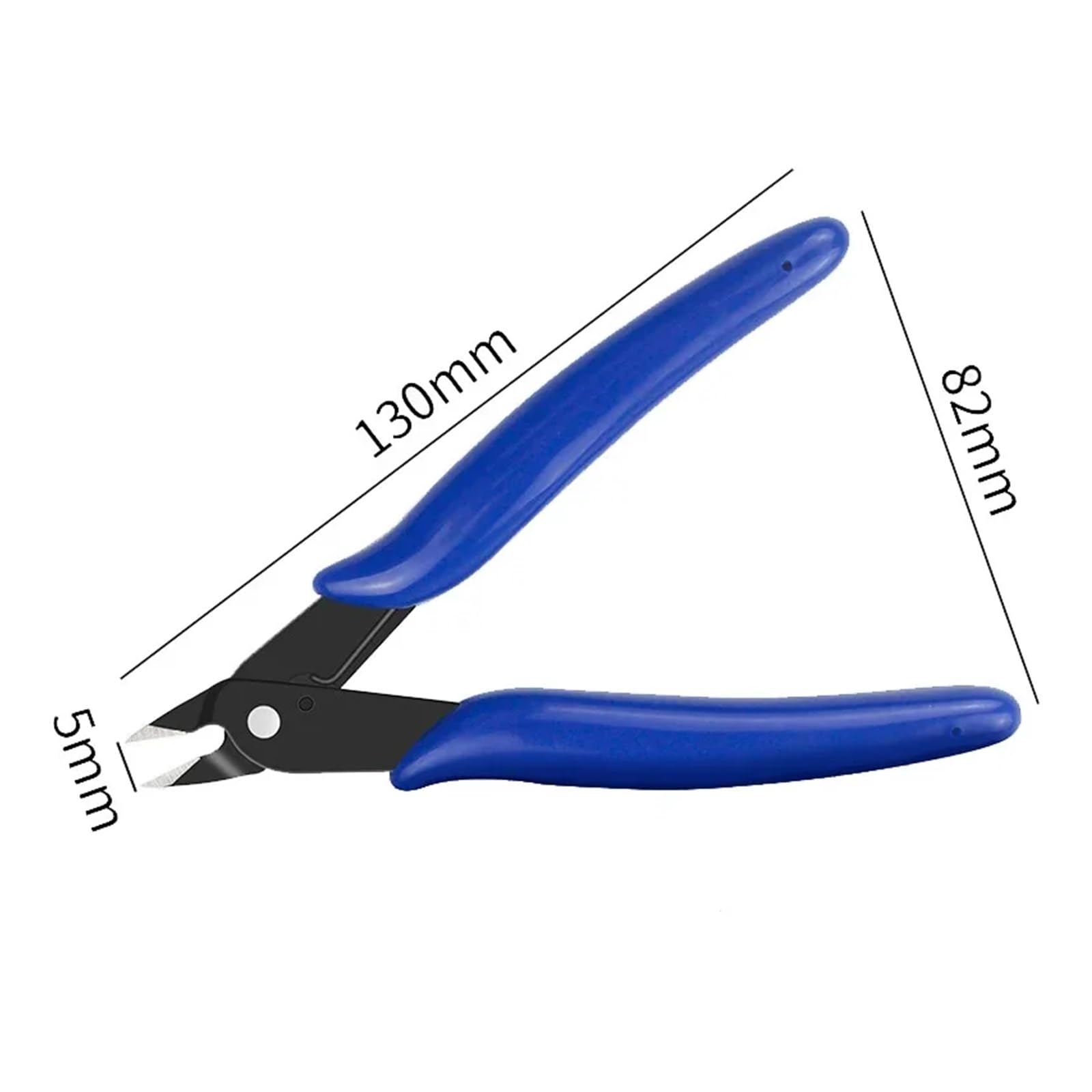 GUYTRM Szczypce do cięcia kabli Szczypce do cięcia kabli DIY Szczypce do cięcia kabli ukośnych Narzędzia ręczne Szczypce do cięcia kabli bocznych Szczypce niebieskie lingli(Blue 10pcs)