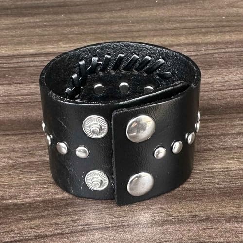 Punk Rock Alloy Three Skull Head Braided Wide Pu Leather Cuff Bracelet3