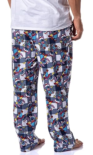 Disney Mens' Christmas Santa Lilo & Stitch Film Movie Sleep Pajama Pants4