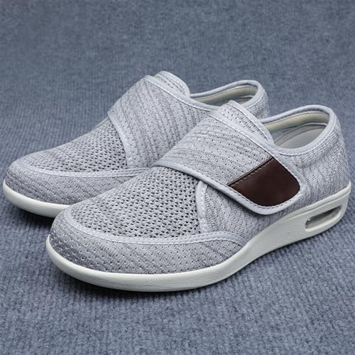 TOSOFT Men's Comfort And Cushiony Diabetic Shoes Wide Feet Flats Orthopedic Slippers Walking Shoes For Elderly Men Sneakers2