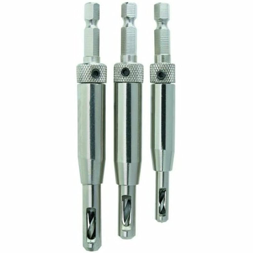 Vix Bits Self Centering Quick Change Door Hinge Drill Bit Set,Jikkolumlukka