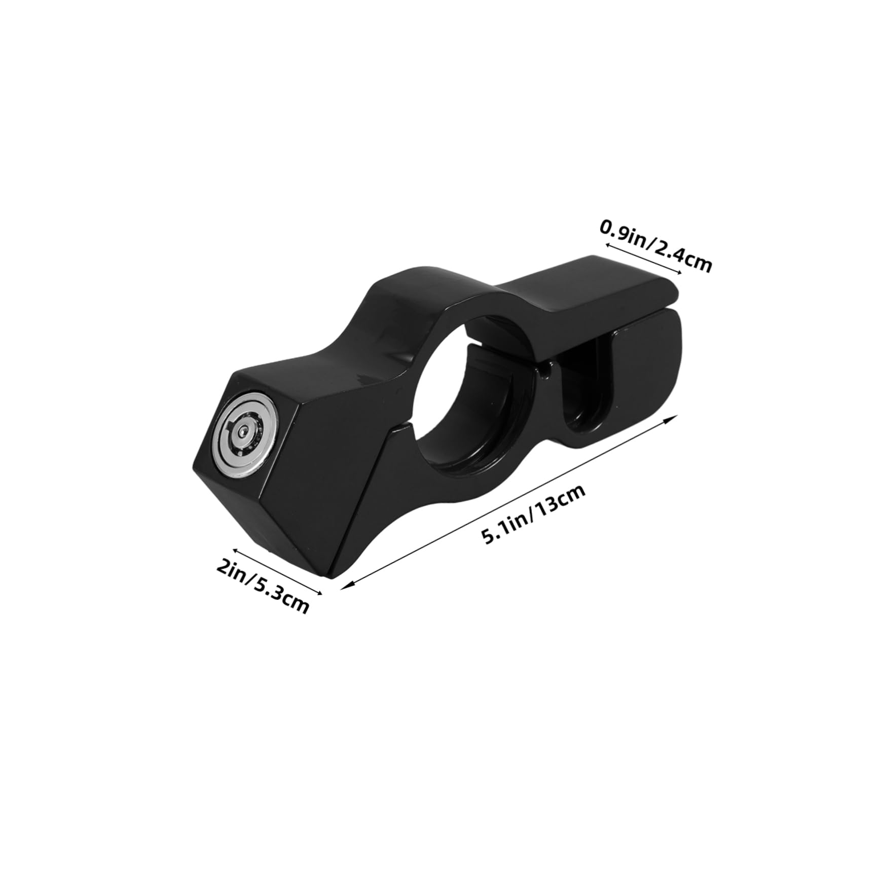 Cabilock Motorcycle Handlebar Lock with Bull Horn Design High Strength Brake Rotor Lock for Enhanced Security Quick Installation for Motorbike and Electric Bike Protection