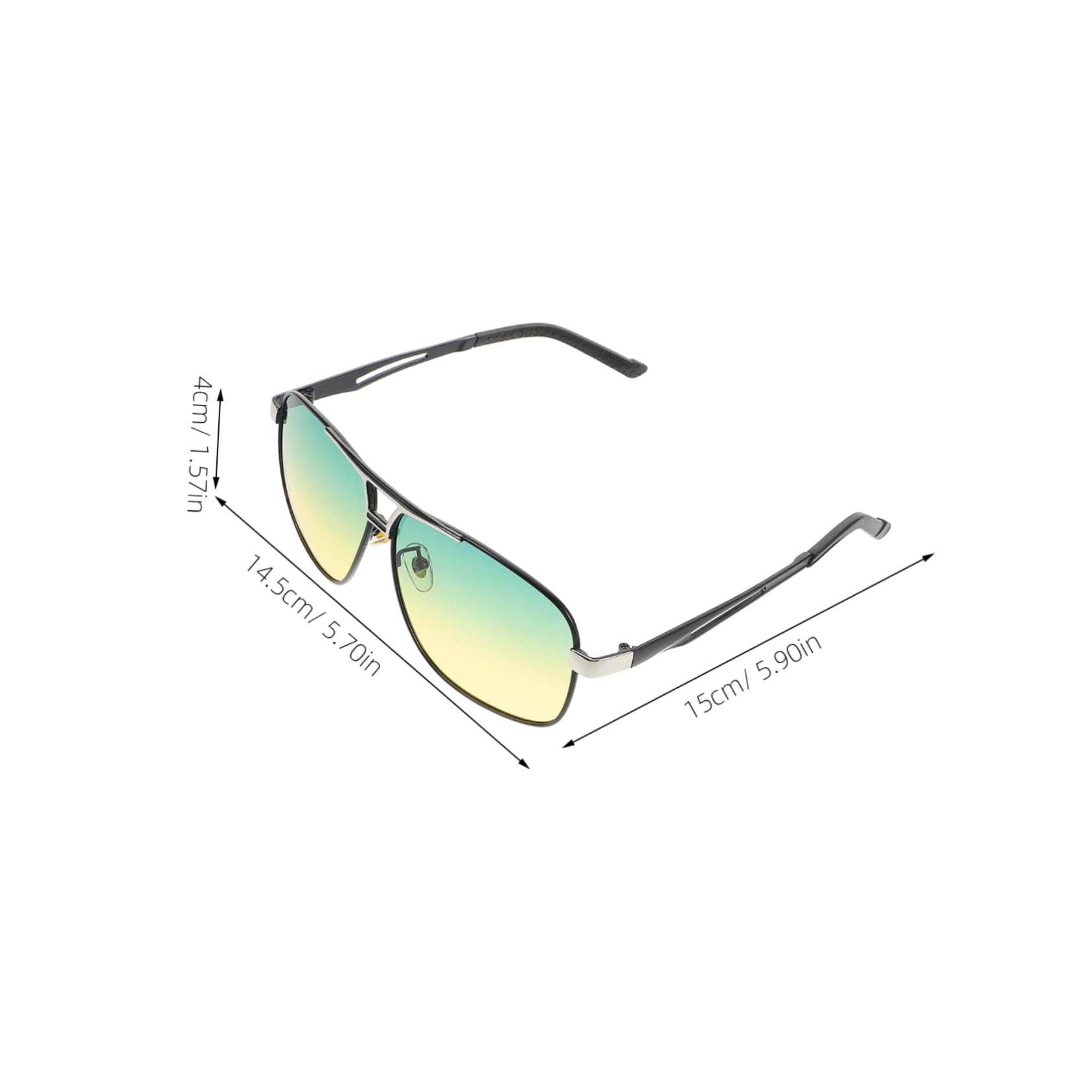 Toddmomy Elegant Night Vision Sunglasses for Men Dual Use Photochromic Polarized Glasses Safety Driving Sports Outdoor Wear